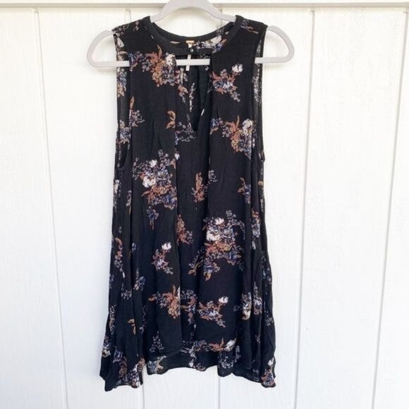 Free People Dresses & Skirts - Free People Snap Out of it Swing Black Dress Women's Size Medium M